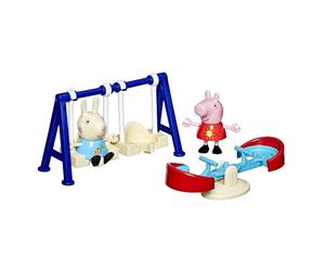 Hasbro Peppa Pig, El Parque Infantil de Peppa, Set para Niñas y Niños de 3 Años o Más, Muñecas de Color Rosa, Columpios, Juguetes con Accesorios, Inventar Historias, Regalo de Reyes Magos