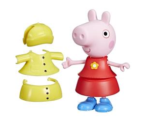 Hasbro Peppa Pig, Estilos Divertidos en Días de Lluvia, Muñecas para Niñas y Niños de 3 Años, Juguete con Accesorios, Traje de Color Amarillo, Inventar Historias, Reyes Magos