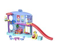 Hasbro Peppa Pig Playset Centro DE Entretenimiento con 2 Figuras de Peppa y Rebecca Rabbit de 7cm con 8 Accesorios - Reproduce Canciones y Frases Divertidas