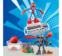 Hasbro - Play-Doh - Marvel Spider-Man Lanzamiento Y Batalla De Succión