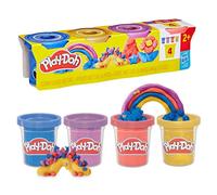 Hasbro Play-Doh Pack de 4 Botes de Plastilina en Colores Metálicos, Juguete para Niños y Niñas de 2 Años en Adelante, Manualidades de Pascua Divertidas, Idea de Regalo Creativo, Motricidad Fina