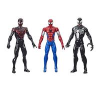 Hasbro Spider Man Miles Morales y Venom 3 Figura de acción 30cm Spiderman Titan Hero F5809