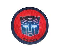 Hasbro © Transformers Button - Parches termoadhesivos bordados aplique para ropa, tamaño: 5,5 x 5,5 cm