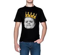 Hasbulla Magomedov Crown Mini Khabib Meme Negro Hombre Camiseta Black Men's T-Shirt tee