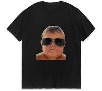 Hasbulla T Shirt Men Women Kawaii Fighting Graphic Tees Harajuku Oversized Short Sleeve T-Shirt Summer Tops Tshirts Male Black