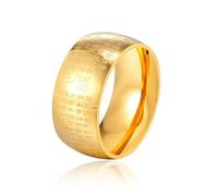Hasdnker Anillo Anillos Mujer Hombre Rings Anillo De Buda Con Sello De Pulgar Feng Shui Para Hombre, Anillos De Runas Budistas Del Sutra Del Corazón Para Hombre Y Mujer, De Lujo, 10 Unidades, Color D