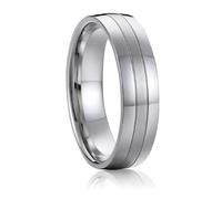 Hasdnker Anillo Anillos Mujer Hombre Rings Anillos De Boda para Parejas, Alianza De Amor, Aniversario De Pareja, Color Plata, Blanco, Color Dorado, Circonita Cúbica, Joyería, 9 P1405 para H