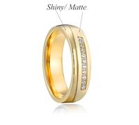 Hasdnker Anillo Anillos Mujer Hombre Rings Promise Rings For Couples Lover'S Alliance Ring Wedding Band Anniversary Jewelry 13 Pv1501Fywomen