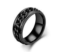 Hasdnker Anillo Anillos Mujer Hombre Rings Rotatable Chain Rings For Women Men Spinner Ring Decompression Multifunctional Chain Ring Bottle Opener Ring 7 Color8