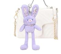 Hase Taschenanhänger - 31cm Plüschtier | PP Baumwolle Kaninchen Anhänger, Dekorativer Schlüsselring Im Puppenstil Für Tote Bag Gepäck Und Ideal Für Valentinstag Geburtstagsgeschenke