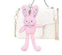 Hase Taschenanhänger - 31cm Plüschtier | PP Baumwolle Kaninchen Anhänger, Dekorativer Schlüsselring Im Puppenstil Für Tote Bag Gepäck Und Ideal Für Valentinstag Geburtstagsgeschenke
