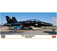 Hasegawa-1/72 F/A-18B Hornet Top Gun Kit de construcción, Multicolor, Mittel (602436)