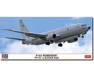 Hasegawa 10856 1/200 P-8A Poseidon CP10 - Kit de montaje con radar, multicolor