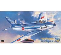 Hasegawa-1/48 F86F-40, Blue Impulse Sabre plástico, Accesorios para Tren, Hobby, construcción de maquetas, Multicolor, Mittel (HAPT15)