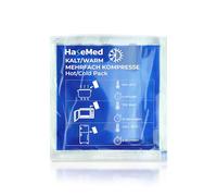 HaseMed Compresa fría y caliente, almohadilla de refrigeración y calor reutilizable con relleno de gel, ideal para lesiones deportivas, dolores, inflamaciones, apta para microondas y congelador (13 x