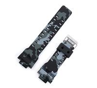HASGTFM 1 6mm Silica Gel Sports Race Watch Bands Impermeable Goma Deporte Silicona Correa de silicona Reloj Ajuste for Casio GA-100 GA-110 GD-120 DW5600(Camo 3)
