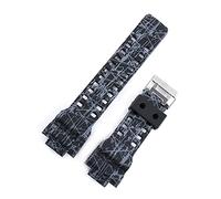 HASGTFM 1 6mm Silica Gel Sports Race Watch Bands Impermeable Goma Deporte Silicona Correa de silicona Reloj Ajuste for Casio GA-100 GA-110 GD-120 DW5600(Camo 10)