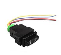 HASGTFM 1 Uds. Botón de interruptor luces antiniebla LED for coche compatible for Renault Laguna II Megane Scenic Twingo Espace IV Master Trafic naranja + verde 12V