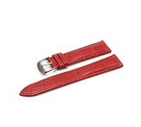 HASGTFM 12 14 16 18 19 19 20 21 22 Band de cuero de 24 mm Reloj de lujo Band Band Watch Viernes Ladies Band rojo Blanco Blanco(Red S,18mm)