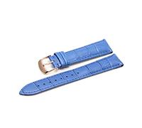 HASGTFM 12 14 16 18 19 19 20 21 22 Band de cuero de 24 mm Reloj de lujo Band Band Watch Viernes Ladies Band rojo Blanco Blanco(Blue RG,18mm)