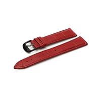 HASGTFM 12 14 16 18 19 19 20 21 22 Band de cuero de 24 mm Reloj de lujo Band Band Watch Viernes Ladies Band rojo Blanco Blanco(Red BK,12mm)