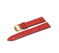 HASGTFM 12 14 16 18 19 19 20 21 22 Band de cuero de 24 mm Reloj de lujo Band Band Watch Viernes Ladies Band rojo Blanco Blanco(Red G,18mm)