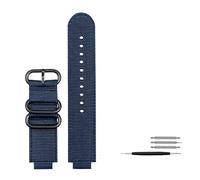 HASGTFM 16 mm Ajuste for casio ga900 ga700 GA-110 GA-100 GA-120 Correa de Reloj Transpirable Ajuste for G-Shock Correa de Nailon Pulsera con Hebilla de Acero Inoxidable(Blue Black Buckle)