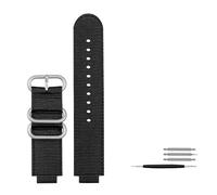 HASGTFM 16 mm Ajuste for casio ga900 ga700 GA-110 GA-100 GA-120 Correa de reloj transpirable Ajuste for G-SHOCK correa de nailon Pulsera con hebilla de acero inoxidable(Black Silver Buckle)