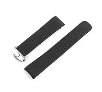 HASGTFM 2 0mm 22mm Sports Rubber Silicone Fit for Samsung Gear Galaxy S3 Frontera Frontera Classic Reloj a prueba de agua Correa Correa Curved Pulsera End Pulsera Hombre(2 silver buckle 22mm)