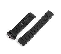HASGTFM 2 0mm 22mm Sports Rubber Silicone Fit for Samsung Gear Galaxy S3 Frontera Frontera Classic Reloj a prueba de agua Correa Correa Curved Pulsera End Pulsera Hombre(1 black buckle 20mm)