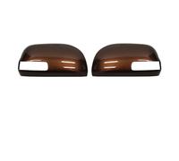 HASGTFM 2 uds apto for Toyota Rav4 2009 2010 2012 2013 ala espejo retrovisor tapa cubierta carcasa blanco negro plata marrón(Brown LH RH)