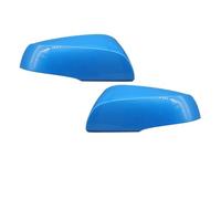 HASGTFM 2 uds tapa de espejo retrovisor apta for Toyota Rav4 2020 2021 cubierta lateral puerta carcasa marrón Milán caqui blanco negro gris(Blue LH RH)