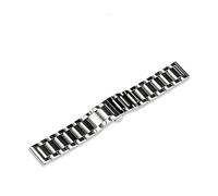 HASGTFM 20 / 22mm de reloj de reloj de reloj for reloj de buceador Correa de acero inoxidable Banda resistente reemplazable y pulsera extraíble(Polish Silver,24mm)