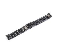 HASGTFM 20 / 22mm Watch Band Fit For Samsung Fit For Gear S3 Strap De Acero Inoxidable Sólido Curved End Reloj De Reemplazo Reloj Muñeca Frontera Classic(Black smooth 20mm)
