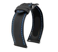 HASGTFM 20 mm 21 mm 22 mm 23 mm 24 mm Correa de reloj de cuero de nailon Apto for Tag Fit for Heuer Fit for Citizen Fit for Mido Fit for Seiko No.5 RELOJ Hombres Mujeres Correa de reloj de tela de lon
