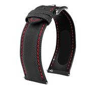 HASGTFM 20 mm 21 mm 22 mm 23 mm 24 mm Correa de reloj de cuero de nailon Apto for Tag Fit for Heuer Fit for Citizen Fit for Mido Fit for Seiko No.5 RELOJ Hombres Mujeres Correa de reloj de tela de lon