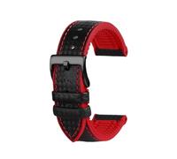 HASGTFM 20 mm 22 mm 23 mm 24 mm Correa de reloj for hombre Correa de reloj de fibra de carbono + Correa de reloj con cierre de acero inoxidable con parte inferior de goma for Omega Fit for Blancpain(R
