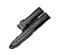 HASGTFM 20 mm 22 mm de reloj de cuero universal de la correa de reloj de reloj for Zenith Fit for Hamilton Fit for Omega Man Watch Scrub Pattern Black Pulsera(Schwarz,20x18mm)