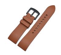 HASGTFM 20 mm 22mm 24 mm Classic Fluoro Caucho Correa Deporte Impermeable Buceo Reloj de reemplazo Relojes de reemplazo Accesorios Correas Pulseras(Brown(Black buckle),22mm)