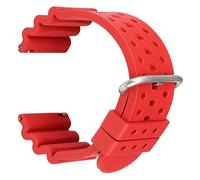 HASGTFM 20mm 22mm fluoro suave reloj de goma correa de correa de buceo impermeable impermeable transpirable deporte reloj de la pulsera apta for Seiko Fit for Samsung Fit for Huawei(Red S,20mm)