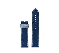 HASGTFM 22 24 mm Apto for Breitling Apto for Vengadores Apto for aviones de reconocimiento Blackbird Apto for Super Ocean Watchband Deportes Tejido Nylon Lona Accesorios for hombres(Blue no buckle,22m