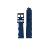 HASGTFM 22 24 mm Apto for Breitling Apto for Vengadores Apto for aviones de reconocimiento Blackbird Apto for Super Ocean Watchband Deportes Tejido Nylon Lona Accesorios for hombres(Blue black buckle,