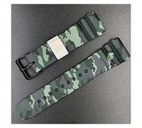 HASGTFM 22 mm camuflaje de goma silicona reloj de vigilancia for Japón 5 Ver Prosex Diver's SKX007 SRPE SBSA SRP777 Sumo WatchBand Fit For Orient(Green2 camo)