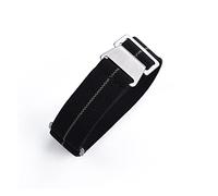 HASGTFM 60s French Troop Bolsa de paracaídas correa Ajuste for la correa de la OTAN 22 mm Pulsera de nylon elástica Accesorios Reloj de reloj Reemplazar las correas de reloj de 20 mm(BLUE WHITE ORANGE