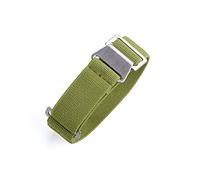 HASGTFM 60s French Troop Bolsa de paracaídas correa Ajuste for la correa de la OTAN 22 mm Pulsera de nylon elástica Accesorios Reloj de reloj Reemplazar las correas de reloj de 20 mm(Grn)