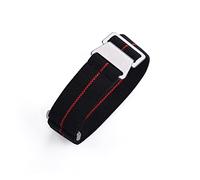 HASGTFM 60s French Troop Bolsa de paracaídas correa Ajuste for la correa de la OTAN 22 mm Pulsera de nylon elástica Accesorios Reloj de reloj Reemplazar las correas de reloj de 20 mm(BLUE WHITE LINE)