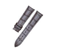 HASGTFM Accesorios de reloj for hebilla curvada de arco for oreja, aptos for Frederique Constant, 20mm, 21mm, capa superior de cuero, patrón de bambú(Dark brown,21mm)