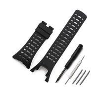 HASGTFM Accesorios de reloj for hombre, cinta impermeable for deportes al aire libre, apta for SUUNTO, apta for Ambit1 2 3P, apta for SPORT RUN, correa de reloj for correa de goma negra fresca(Schwarz