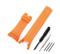 HASGTFM Accesorios de reloj for hombre, cinta impermeable for deportes al aire libre, apta for SUUNTO, apta for Ambit1 2 3P, apta for SPORT RUN, correa de reloj for correa de goma negra fresca(Orange)