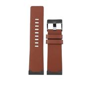 HASGTFM Adaptador De Acero Inoxidable Modificado De 26mm, Correa Retro Marrón Oscuro Apta For Correa De Reloj De Cuero For Hombre Diésel(B brown-black pin)